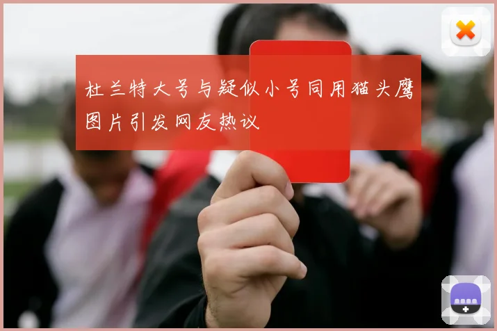 杜兰特大号与疑似小号同用猫头鹰图片引发网友热议
